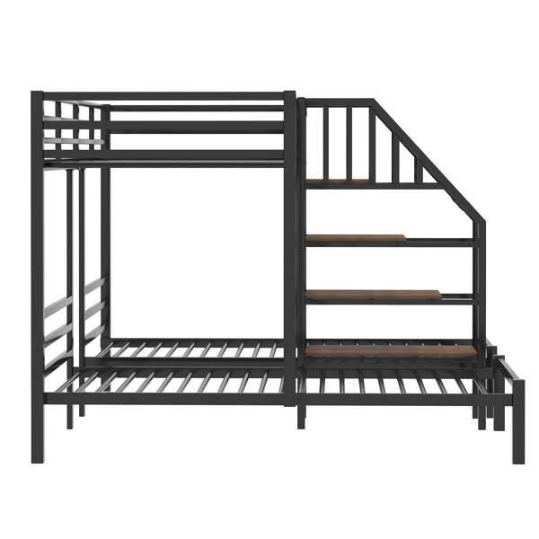 Isabelle & Max™ Cavedon Twin Over Twin Triple / Quad Bunk Bed with Shelves by Isabelle & Max